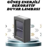 MCM Group Solar Lamba Dekoratif Aplik Su Geçirmez LED Işıklı Duvar Lambası