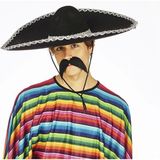MCM Group Sombrero Meksika Şapkası Mariachi Gümüş Şeritli Yetişkin Boy - Lisinya