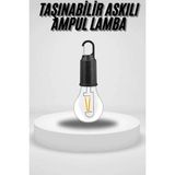 MCM Group Taşınabilir Askılı Ampul Kamp Lambası Askılı Type-C Şarjlı Bahçe Lambası
