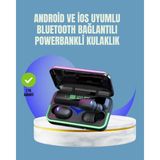 MCM Group Uzun Pil Ömürlü E10 Powerbank Bluetooth Kulaklık LED Gösterge