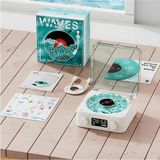 MCM Group Waves Nostalji Plak Görünümlü Bluetooth Hoparlör 3D Ses Dalgası Retro Müzik Plak Mavi - Lisinya