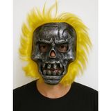 MCM Group Wild Skull - Metal Kafatası Sarı Saçlı Iskelet Maske