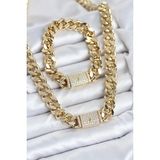 MCM Group Xuping Gurmet Gold Renk Kolye ve Bileklik Seti - Lisinya