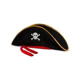 MCM Group Yetişkin Boy Kadife Jack Sparrow Denizci Kaptan Jack Korsan Şapkası 50X20 cm