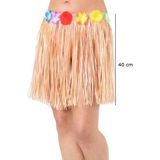 MCM Group Yetişkin ve Çocuk Uyumlu Saman Renk Püsküllü Hawaii Luau Hula Etek 40