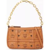 Mcm Visetos Mini Aren Çapraz Çanta, Monogram Kanvas - Kahverengi