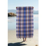 MCN Tekstil Genel Markalar Klasik Mavi Hamam Peştemali 80x170 Cm