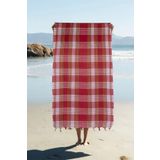 MCN Tekstil Klasik Kırmızı Hamam Peştemali 80x170 Cm