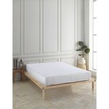 MCN Tekstil Pamuklu Köşe Lastikli Sıvı Geçirmez Alez - 180 x 200 cm - Beyaz