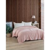 MCN Tekstil Peluş Welsoft Battaniye - Yatak ve Koltuk Örtüsü - 200 x 225 cm - Pembe