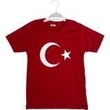 Mco Bayraklı Kırmızı Tişört - 10 Yaş