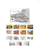 Mcolor Büyük Boy Spiralli Karton Kapak Resim Defteri 15 Yaprak 35 x 50 cm 2 Adet - Renkli