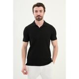 Mcr Çizgili Slim Fit Apaç Yaka Erkek T-Shirt Siyah - 36847.25Y