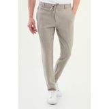 Mcr Çizgili Super Slim Fit Beli Lastikli İpli Pamuk Erkek Pantolon Bej - 38324.25K