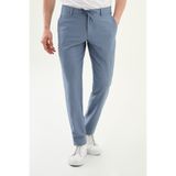 Mcr Desenli Slim Fit Beli Lastikli İpli Erkek Pantolon Mavi - 38359.26Y