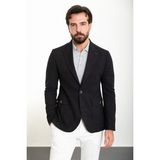 MCR Düz Siyah Slim Fit Torba Cep Geniş Yaka Erkek Ceket - 48