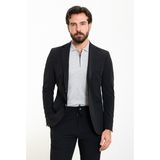 MCR Düz Siyah Slim Fit Torba Cep Mono Yaka Spor Erkek Takım Elbise - 50 - 6 Drop