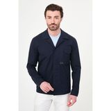 MCR Düz Slim Fit Apaç Yaka Gizli Düğmeli Mevsimlik Erkek Mont - Lacivert - 56