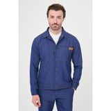MCR Düz Slim Fit Gömlek Yaka Fermuarlı Erkek Mont Pantolon - Açık Lacivert - 58