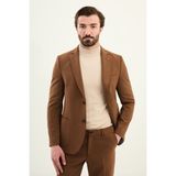 MCR Düz Slim Fit Mono Yaka Torba Cepli Pantolonu Lastikli Erkek Takım Elbise - Kamel - 6 Drop - 50