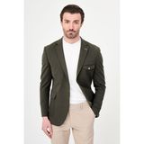 MCR Düz Slim Fit Torba Cepli Çıtçıtlı Erkek Ceket - 52 - Haki