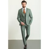 MCR Erkek Haki Renk Slim Fit Mono Yaka Takım Elbise Şık ve Rahat Kesim - 48 - 6 Drop