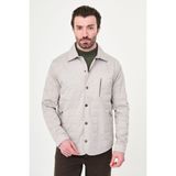 MCR Kapitone Slim Fit Gömlek Yaka Çıtçıtlı Erkek Mont - Bej - 56