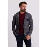 Mcr Kırçıllı Antrasit Slim Fit Yün Erkek Triko Ceket