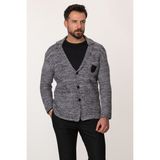 MCR Kırçıllı Gri Slim Fit Yün Erkek Triko Ceket - Açık Gri