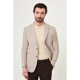 MCR Kırçıllı Slim Fit Mono Yaka Torba Cep Erkek Ceket - 46 - Kamel