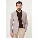 MCR Kırçıllı Slim Fit Mono Yaka Torba Cep Erkek Ceket - 48 - Kahverengi
