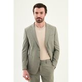 MCR Kırçıllı Slim Fit Mono Yaka Torba Cep Pantolonu Ipli Erkek Takım Elbise - Yeşil - 6 Drop - 56
