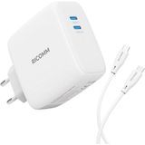 Mcreative 100W Gan 2 Portlu Usb-C Şarj Aleti Qc5.0 Pd Type-C Hızlı Şarj Cihazı + 100W Şarj Kablosu