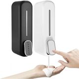 Mcreative 2 Adet Siyah ve Beyaz Duvara Monte Sıvı Sabunluk - 300 Ml, Şık & Dayanıklı Dispenser, Banyo ve Mutfak Için