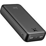 Mcreative 20000MAH 10.5W Çift Usb-A Çıkışlı Powerbank Taşınabilir Hızlı Şarj Cihazı Siyah