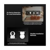 Mcreative 2k Iç Kamera E1, Pan & Tilt, Homekit Secure Video, Çift Yönlü Ses, Gece Görüşü, Kişi Takip, Wi-Fi 6, Homekit, Alexa, Google Home ve Ifttt Desteği