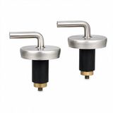 Mcreative 2PCS ÜSTTEN SIKMALI METAL KLOZET KAPAK MENTEŞESİ VİDASI (4604)