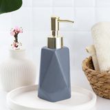 Mcreative 3203 Seramik Sıvı Sabunluk - Tezgah Üstü Banyo Mutfak Lavabo Sabunluğu - 250 cc Antrasit