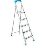 Mcreative 4+1basamaklı Metal Merdiven Y: 105 cm - 120 kg Taşıma Kapasitesi