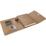 Mcreative 5216 Ajanda Tarihsiz Çizgili 17X24 Cm. Ajanda/defter Hesap Makineli Suni Deri Organizer, Vizon