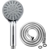 Mcreative 5f Duş Başlığı Seti, Geniş Başlık Yüzeyi, Kireç Önleyici Kauçuk Nozzle, Yüksek Basınç Fonksiyonları (Asorti Ürün, Renk ve Şekil Farklılık Gösterebilir)