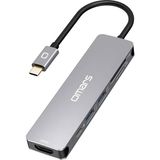 Mcreative 6 Port Type-C USB 3.1 Pd 4K HDMI Video Transferi Sd/tf Kart Uyumlu Hub Dönüştürücü Adaptör