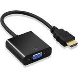 Mcreative 8744 Dijital HDMI To VGA Görüntü Çevirici Aparat Siyah HDMI Çıkışlı Bilgisayarların Görüntüsünü VGA Girişli Monitör, Projeksiyon Vb Görüntü Cihazlarına Aktarır, Çevirir.