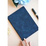 Mcreative A5 Esnek Kapak Vegan Deri Çizgili Defter 192 Sf. 80 Gr. Ivory Kağıt - Lacivert