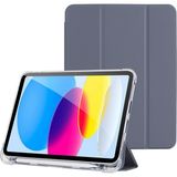 Mcreative Apple iPad 10.9 Inç 2022 10. Nesil Uyumlu Smart Kılıf, Apple Pencil Kalemlikli, Trifold, Esnek, Mat, Darbeye Tam Dayanıklı Tablet Kılıfı (Lila)