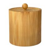 Mcreative Baharatlık - Kapaklı Yuvarlak Doğal Ahşap, Koku Yapmaz Baharatlık, Şekerlik ve Tuzluk (8 cm)
