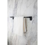 Mcreative Banyo F1 Model Paslanmaz Siyah Uzun Havluluk, Havlu Askısı 40 cm 5 Yıl Garanti