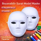 Mcreative Boyanabilir Surat Model Maske – Lastikli | Kendin Tasarla (4604)