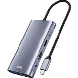 Mcreative CHB055 Type-C To HDMI VGA RJ45 Ethernet 3*usb 3.0 Aux Pd Tf Sd Kart Okuyucu Dönüştürücü