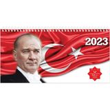Mcreative Color 2023 Aj-66 16 * 33,5 Haftalık Masa AJANDASI-100.YIL